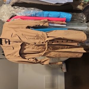 Banana republic trench coat tan